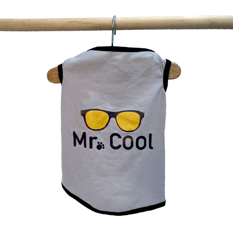 Polera Mr. Cool para perritos en verano