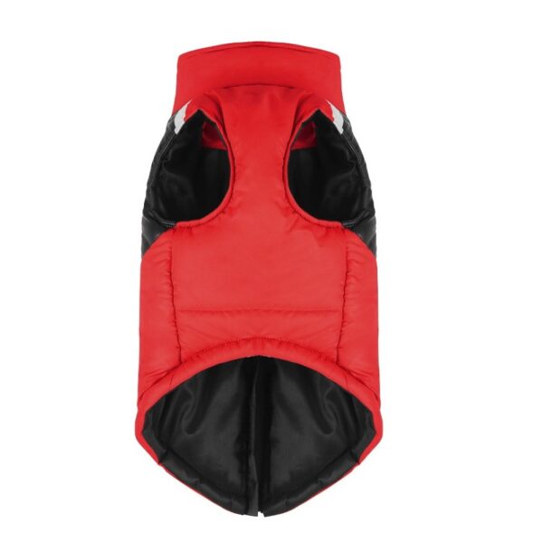 Parka para Perros grandes tela Impermeable color rojo